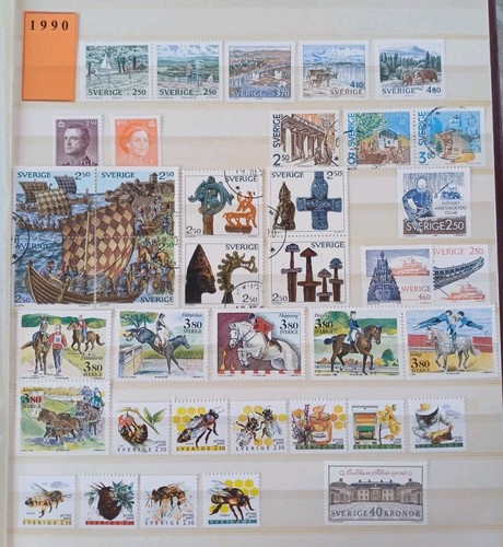 Sverige 1990 komplettes - sverige,