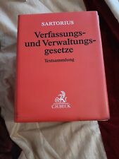 Sartorius Verfassungs- und Verwaltungsgesetze Textsammlung 