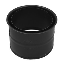 Rauchrohr / Ofenrohr 150mm - Doppelwandfutter schwarz DN150 Kaminrohr Ofen Rohr