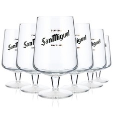 6x San Miguel Bier Glas