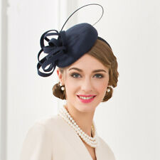 Frauen 1920er Jahre Vintage Wollfilz Strau? Quill Fascinator Hut Cocktail A569
