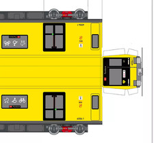 Bastelbögen Berliner U-Bahn BR HK JK als Kartonmodell Papiermodell