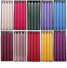 Dänische Stabkerzen Stearin 8 St. Kerzen Tafelkerzen Leuchterkerzen 24 x 2,2 cm