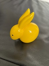 Keramik-Hase, Gelb, 10 x 9 cm, Top Zustand!