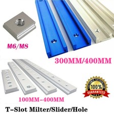 Pro T-Track T-Nut T-Spur 300mm/400mm Aluminium Profil Schiene M6 M8 Mutter Tool