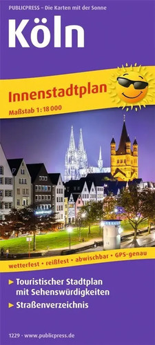 Köln innenstadtplan 18 000 - köln.,