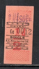 AA Motor Services Ltd Ayr 1/2d Busticket siehe Scans für Details/Zustand