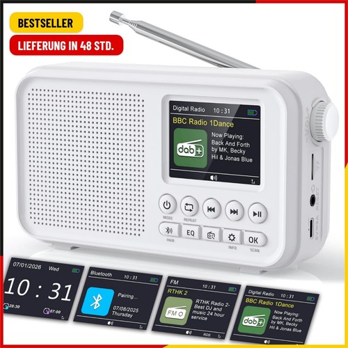 Tragbares dab radio ukw - tragbares, dab/dab+