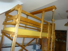 hochbett 100 x 200 holz natur marke gullibo zustand gebraucht 