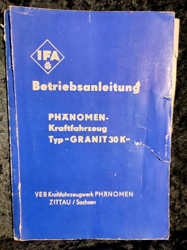 Old operating instructions - old,
