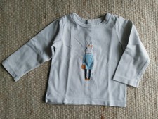 Jacadi Gr. 74 süßes Langarm T-Shirt Baby Oberteil Mädchen Hase