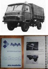 NVA ROBUR LO 2002A BETRIEBSANLEITUNG,IFA,FORTSCHRITT,UAZ,URAL