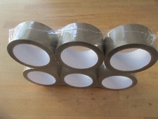 6 Rollen Packband Klebeband 50 mm / Länge 66 m  /  Acrylat-Kleber / Restposten