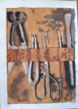 Originalzeichnung  Mittelalterliches Arztbesteck