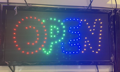 Open led schild - led, leuchte