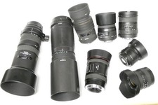 Posten mit 8 Objektiven für Canon EF mit PILZ  Sigma Tamron Canon für Bastler