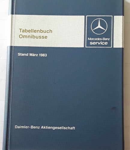 Tabellenbuch mercedes - tabellenbuch,