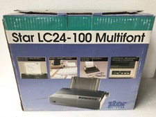 Vintage Retro Star LC24-100 Multi-Font Nadel Drucker Originalverpackung Neu#G12