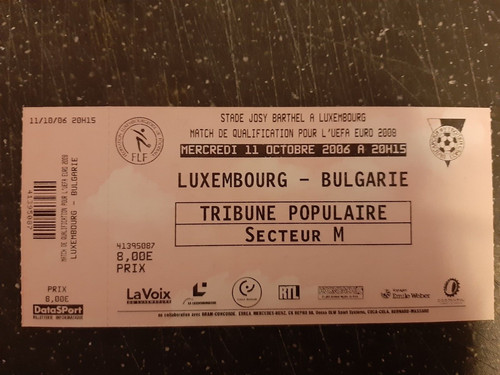 Ticket luxemburg bulgarien - luxemburg,