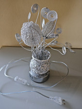 Leuchten Direkt - Coole Tischlampe - 3 x LED - silber – ca. 33 cm hoch