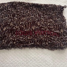 LOUIS VUITTON Etole Leopard Stola (Tuch) Kaschmir Seide Guter Zustand