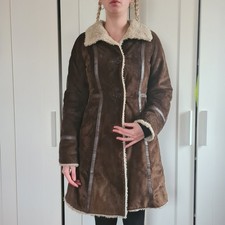 Penny Lane Ledermantel Vintage Von H&M Premium Aus 90ern Braun Größe S