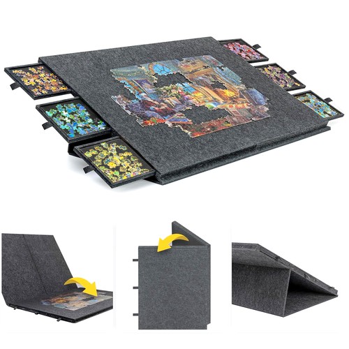 Puzzletisch mit schubladen - mit,