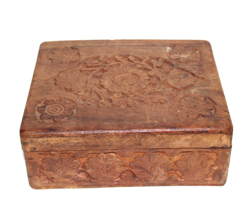 Alte holz truhe - box, mit