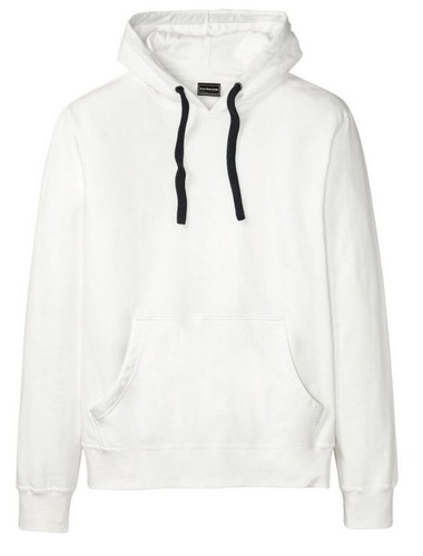 Herren shirt weiß kapuze - weiß,