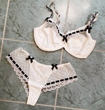 2 tlg. BH- Set, BH 80E + Luxus String Gr.42 PRIMADONNA twist NEU, Hochzeit, crem