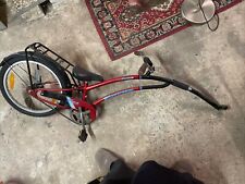 Kinder-Fahrradnachläufer – Rot-Schwarz – Gebraucht