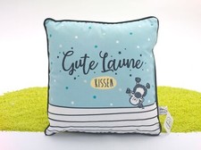 sheepworld Kissen aus Plüsch Gute Laune 25 x 25 cm