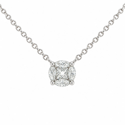 Diamant collier illusion - diamant, „illusion“