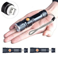 2x Starke LED USB Taschenlampe