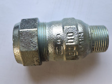 GEBO Verschraubung Verbinder St / verzinkt für Stahlrohr 33,7mm auf 1'' AG