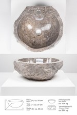 Marmor Aufsatz Waschbecken 40