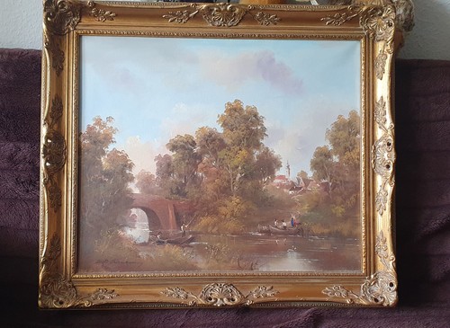 Bild ölgemälde landschaft - bild., "landschaft