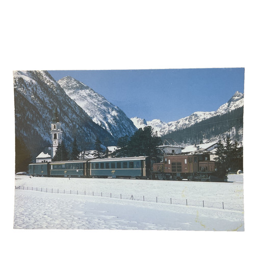 Postkarte zug eisenbahn lok - ak,