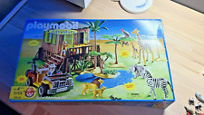 Playmobil Safari Set Adventure 5759 Löwe Haus Jeep große Wasserstelle mit Bäumen