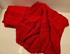 C17-AB 2 Stück 50er 60er VINTAGE VORHANG GARDINE STOFF BEHANG KARO STOFFGARDINE