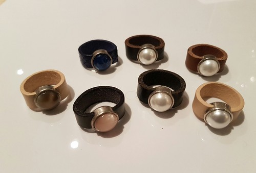 Lederring mit - (10mm, breit)