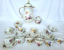 MEISSEN PORZELLAN SERVICE KONVOLUT 20 TEILE - TASSE UNTERTASSE KANNE ZUCKERDOSE