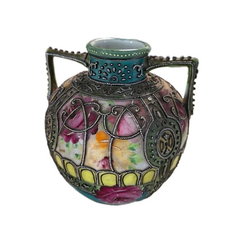 Keramikvase mehrfarbig