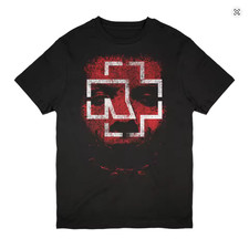 Rammstein, Logo & Gesicht, Baumwoll T-Shirt in XXL (ist aber eher XL)