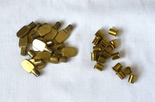 16 Stück Fachbodenträger Regalbodenträger mit Hülse Messing Löffelform