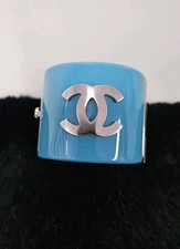 Chanel Armreif Cuff blau