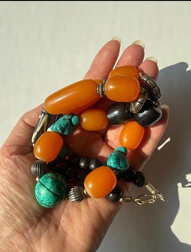 Vintage tibet nepal halskette - vintage,