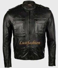 Motorrad Lederjacke schwarz