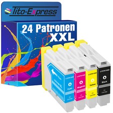 24 Patronen XL geeignet für Brother DCP-157 C MFC-235 C MFC-260 C LC-970