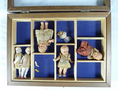 Konvolut antike mignon puppen - antike,